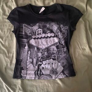 Black Vegas Graphic T-Shirt